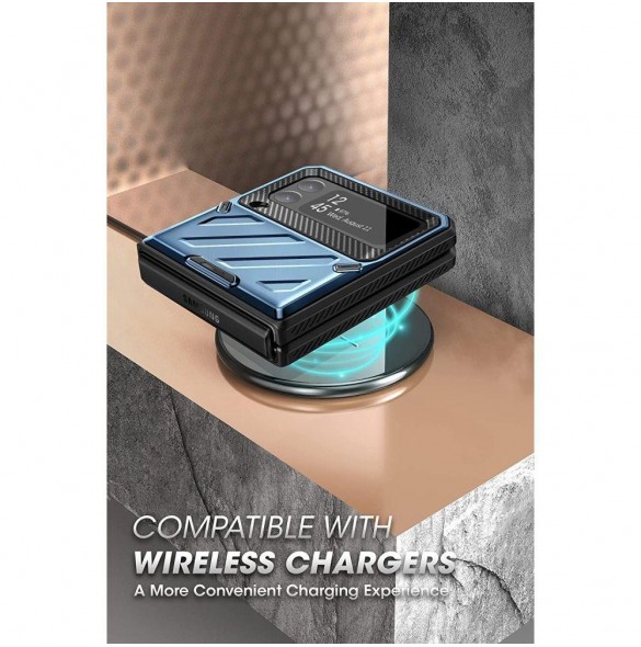 Supcase Unicorn Beetle Pro fodral till Samsung Galaxy Z Flip 4 blå