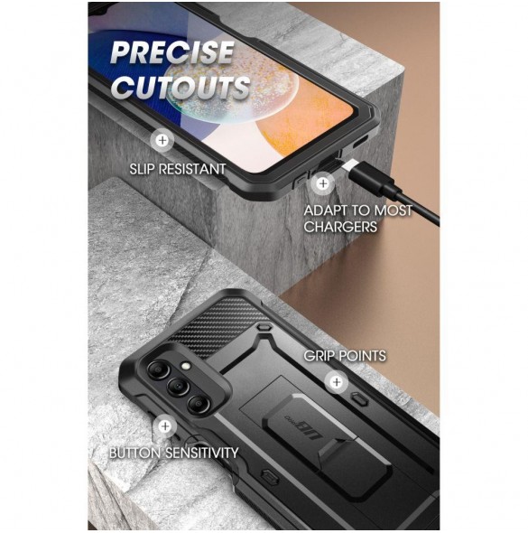 Supcase UNICORN BEETLE PRO GALAXY A14 4G / 5G SVART