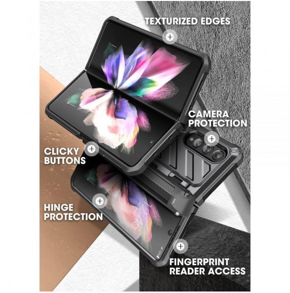 Supcase UNICORN BEETLE PRO Galaxy Z Fold3 5G SVART