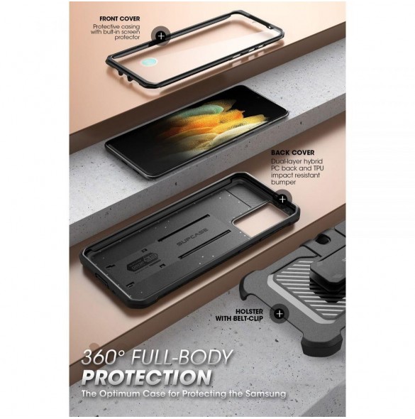 Supcase UNICORN BEETLE PRO GALAXY S21 FE SVART