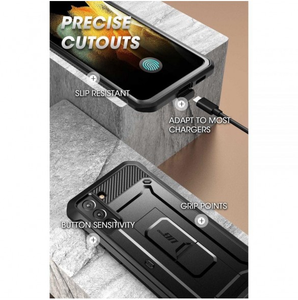 Supcase UNICORN BEETLE PRO GALAXY S21 FE SVART