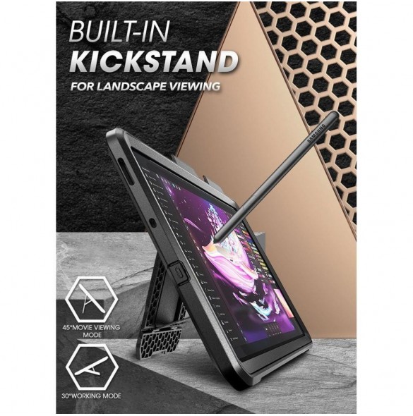 Supcase UNICORN BEETLE PRO GALAXY TAB S6 LITE 10.4 P610 / P615 SVART
