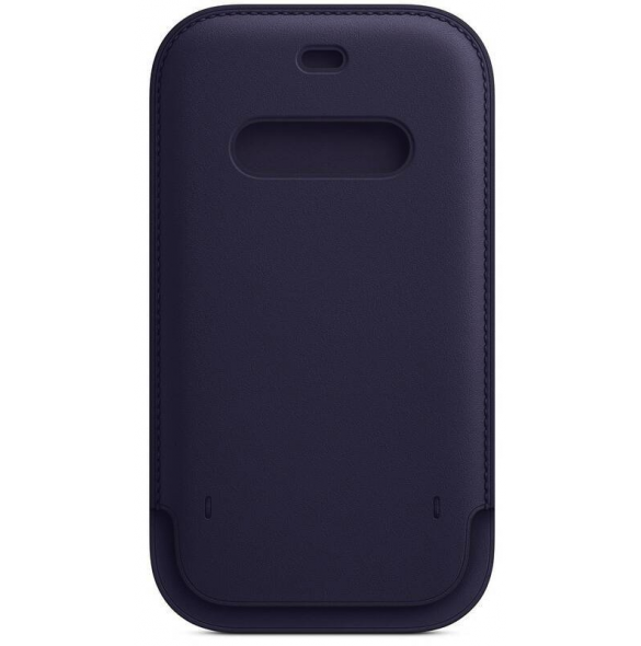 MK0A3ZM/A Apple Leather Sleeve MagSafe Cover för iPhone 12/12 Pro Deep Violet