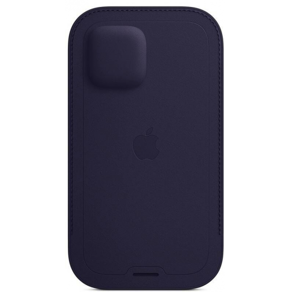MK0A3ZM/A Apple Leather Sleeve MagSafe Cover för iPhone 12/12 Pro Deep Violet