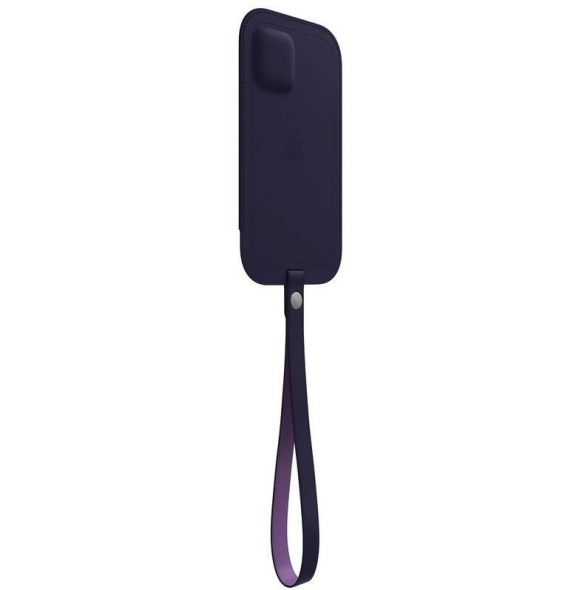 MK0A3ZM/A Apple Leather Sleeve MagSafe Cover för iPhone 12/12 Pro Deep Violet
