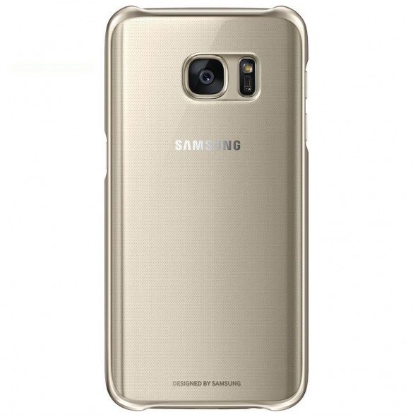Samsung EF-QG930CFEG Hard Cover Clear till G930 Galaxy S7 - Guld