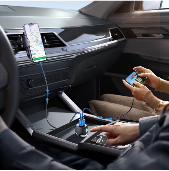 Billaddare 60W USB-C USB-A Joyroom JR-CCN01 - svart