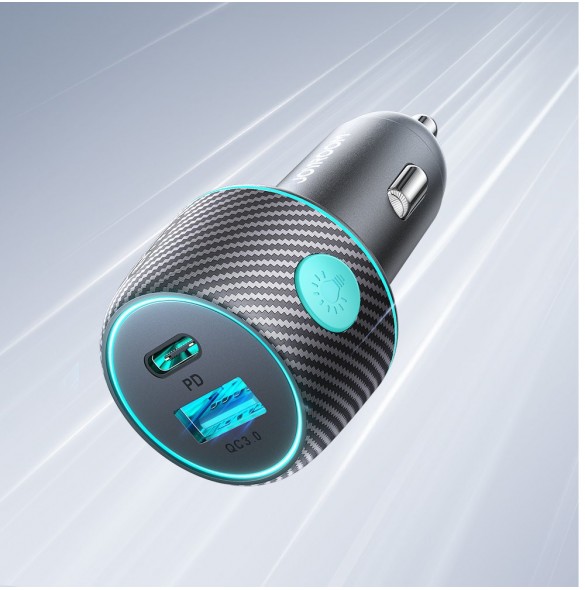 Billaddare 60W USB-C USB-A Joyroom JR-CCN01 - svart