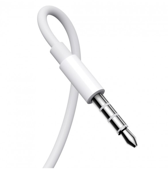 In-ear trådade minijack hörlurar med fjärrkontroll Joyroom JR-EW01 - vit