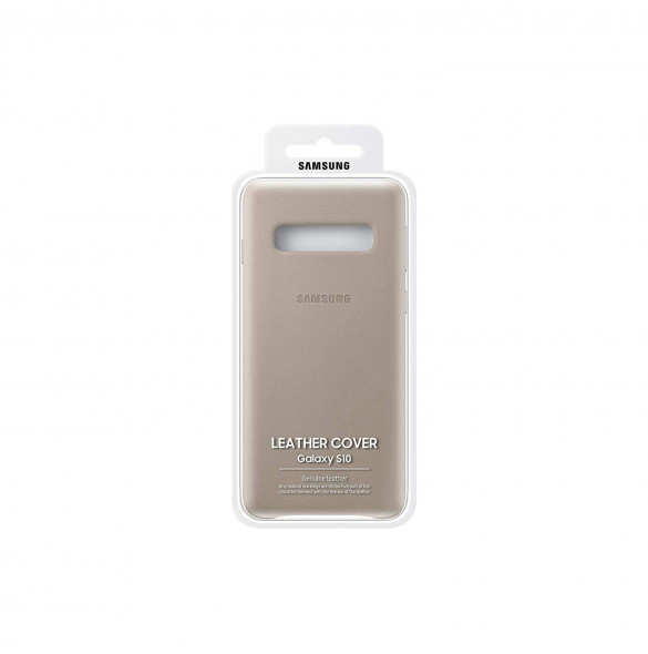 Samsung Läderfodral till Samsung Galaxy S10 (EF-VG973LJEGWW) - Grå