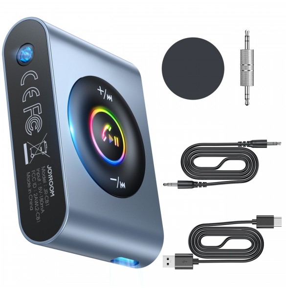 Joyroom bil Bluetooth 5.3-sändare och handsfree-kit för AUX 3,5 mm minijackport (JR-CB1)