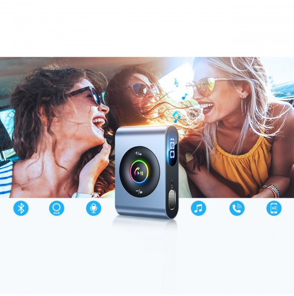 Joyroom bil Bluetooth 5.3-sändare och handsfree-kit för AUX 3,5 mm minijackport (JR-CB1)