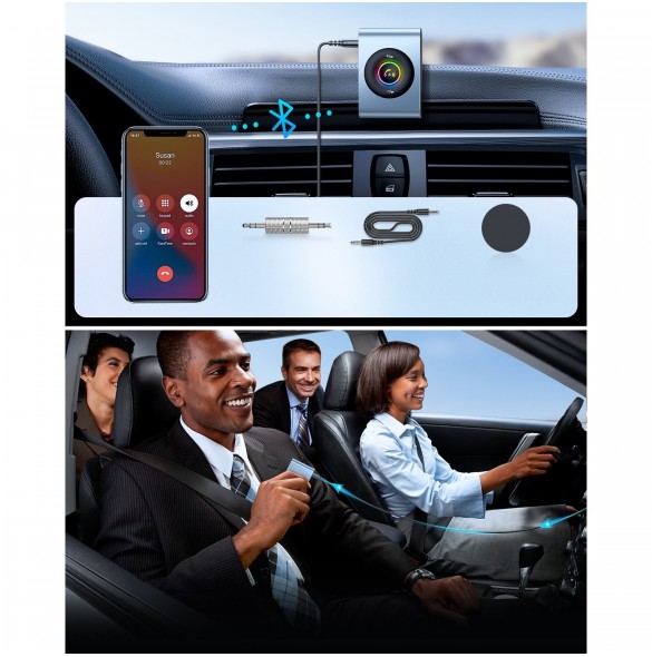 Joyroom bil Bluetooth 5.3-sändare och handsfree-kit för AUX 3,5 mm minijackport (JR-CB1)