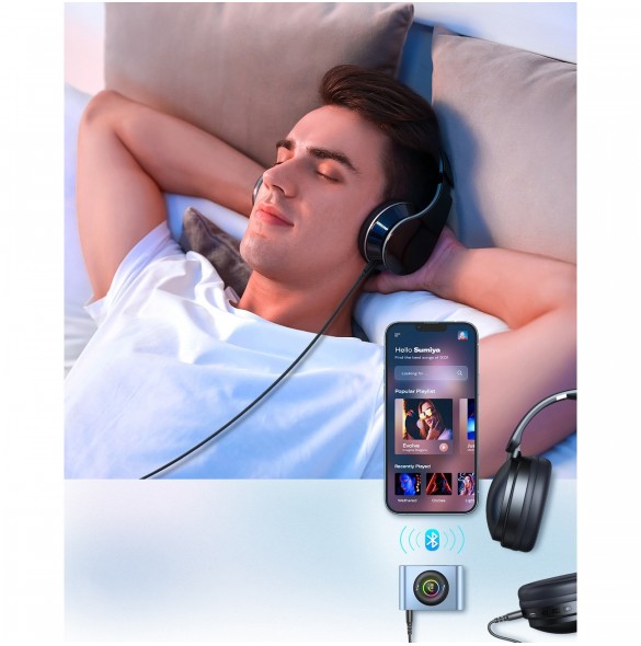 Joyroom bil Bluetooth 5.3-sändare och handsfree-kit för AUX 3,5 mm minijackport (JR-CB1)