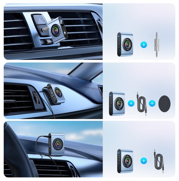 Joyroom bil Bluetooth 5.3-sändare och handsfree-kit för AUX 3,5 mm minijackport (JR-CB1)