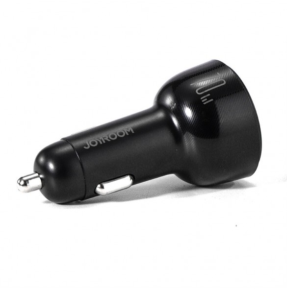 Joyroom billaddare 70W med 3 portar: USB, 2 x USB C svart (JR-CL26)