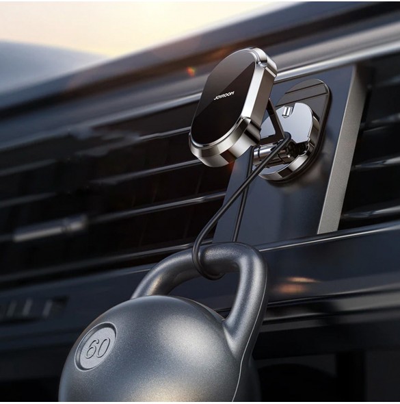 Joyroom car magnetisk självhäftande hopfällbar telefonhållare (dashboard/cockpit) mörkgrå (JR-ZS312)