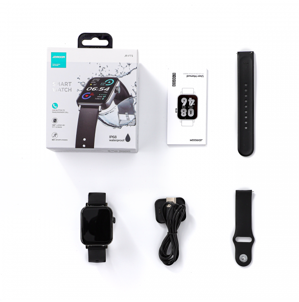 Joyroom Fit-Life Series smartklocka med samtalssvarsfunktion IP68 svart (JR-FT5)