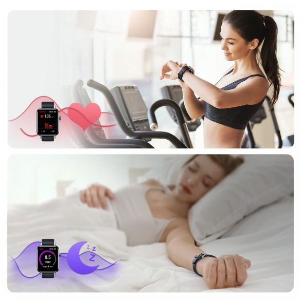 Joyroom Fit-Life Series smartklocka med samtalssvarsfunktion IP68 svart (JR-FT5)