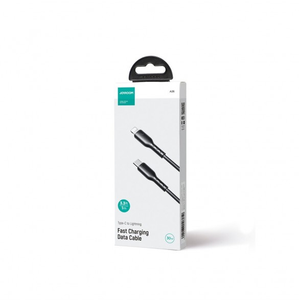 Joyroom Flash-Charge Series SA26-CL3 USB-C / Lightning-kabel 30W 1m - svart