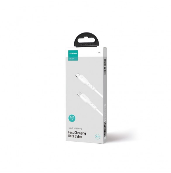 Joyroom Flash-Charge Series SA26-CL3 USB-C / Lightning-kabel 30W 1m - vit