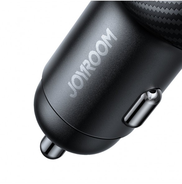 Joyroom JR-CCD03 3.4A billaddare med 3x USB-A display - svart