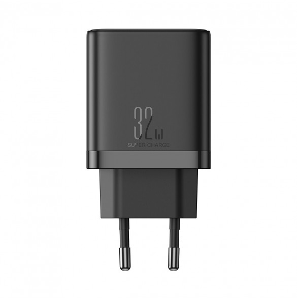 Joyroom JR-TCF10 snabbladdare 2x USB-C USB-A 32W - svart