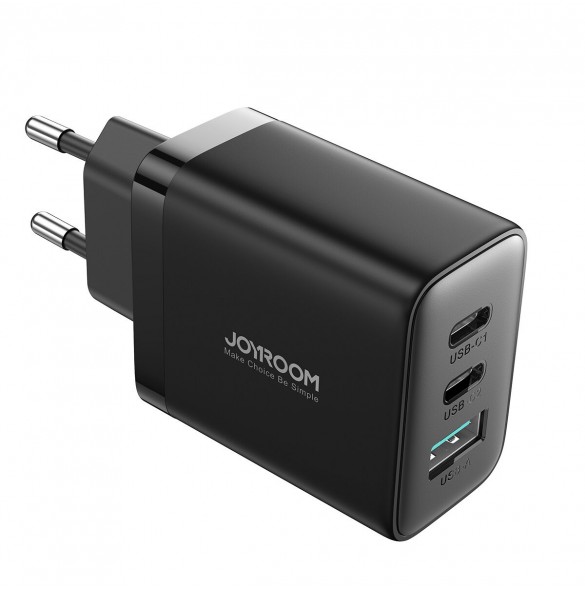 Joyroom JR-TCF10 snabbladdare 2x USB-C USB-A 32W - svart