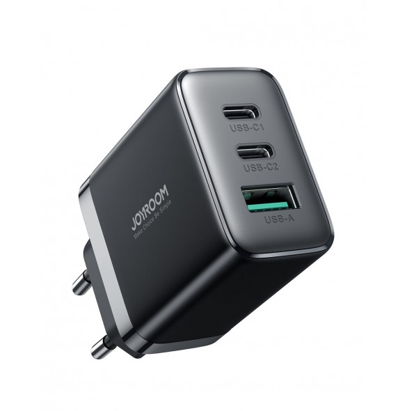 Joyroom JR-TCF10 snabbladdare 2x USB-C USB-A 32W - svart