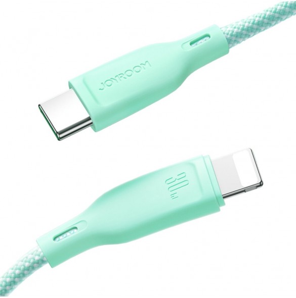 Joyroom Multi-Color Series SA34-CC3 USB-C / USB-C-kabel 60W Snabböverföring 1m - Lila