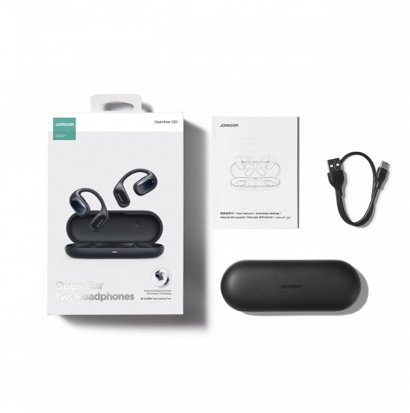 Joyroom Openfree JR-OE1 trådlösa on-ear hörlurar - mörkblå