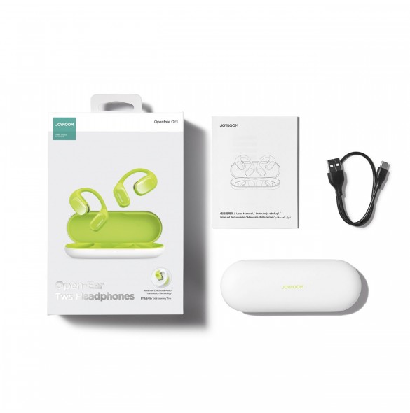 Joyroom Openfree JR-OE1 trådlösa on-ear hörlurar - grön