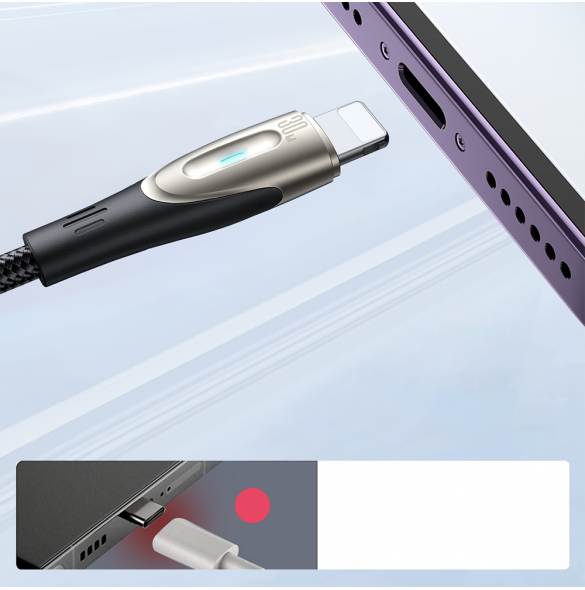 Joyroom Pioneer Series SA31-CL3 USB-C / Lightning 30W 1,2 m kabel - svart