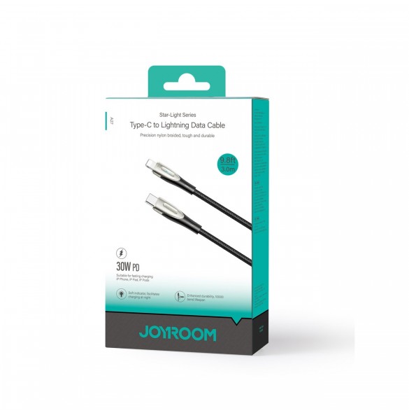 Joyroom Star-Light Series SA27-CL3 USB-C / Lightning 30W kabel 3m - svart