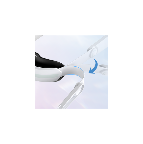 Joyroom-rem Oculus Quest 2 justerbart elastiskt band vit (JR-QS1)