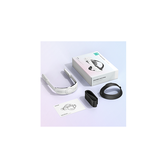 Joyroom-rem Oculus Quest 2 justerbart elastiskt band vit (JR-QS1)