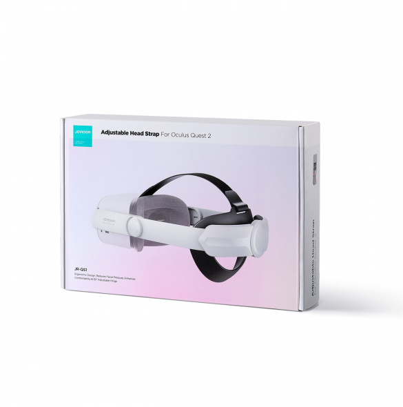 Joyroom-rem Oculus Quest 2 justerbart elastiskt band vit (JR-QS1)