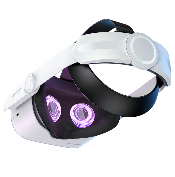 Joyroom-rem Oculus Quest 2 justerbart elastiskt band vit (JR-QS1)