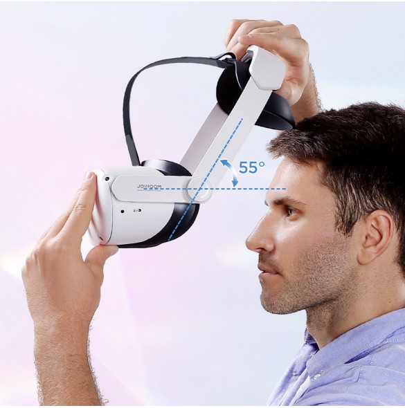 Joyroom-rem Oculus Quest 2 justerbart elastiskt band vit (JR-QS1)