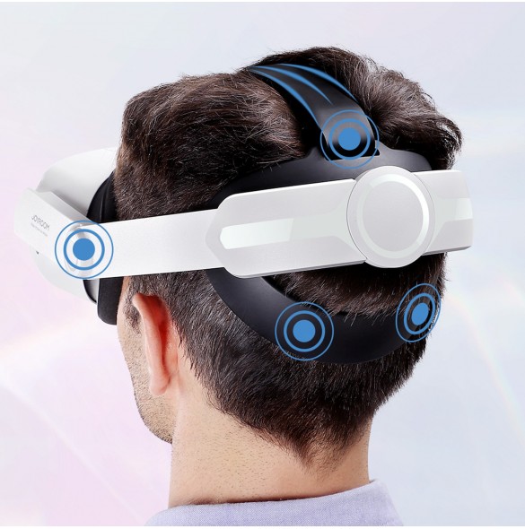 Joyroom-rem Oculus Quest 2 justerbart elastiskt band vit (JR-QS1)
