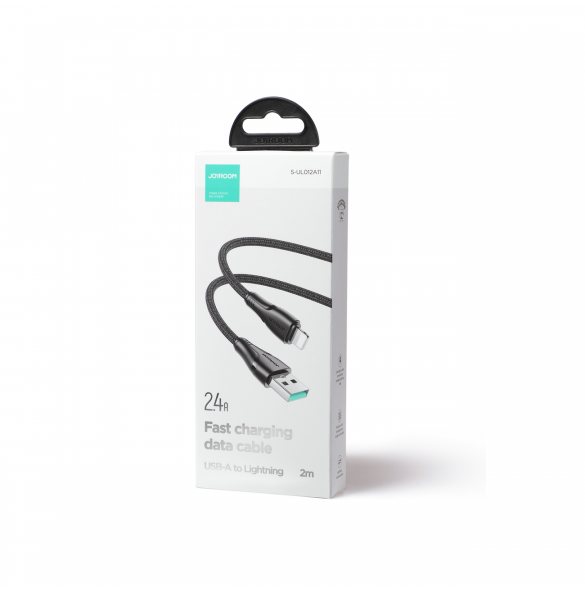 Joyroom USB - Lightning 2.4A kabel Surpass Series 2 m svart (S-UL012A11)
