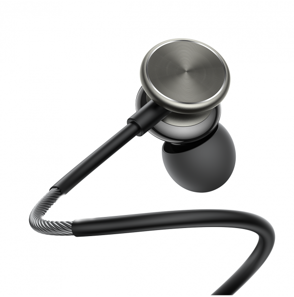 Joyroom Wired Series JR-EW03 trådbundna in-ear-hörlurar - mörkgrå