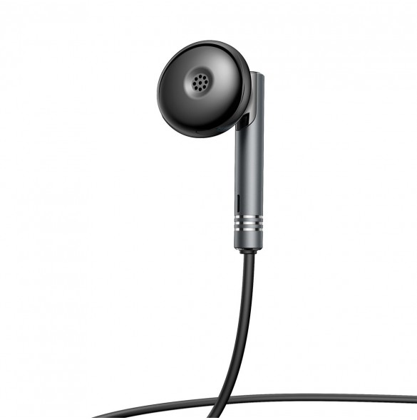 Joyroom Wired Series JR-EW06 trådbundna hörlurar, metall - mörkgrå