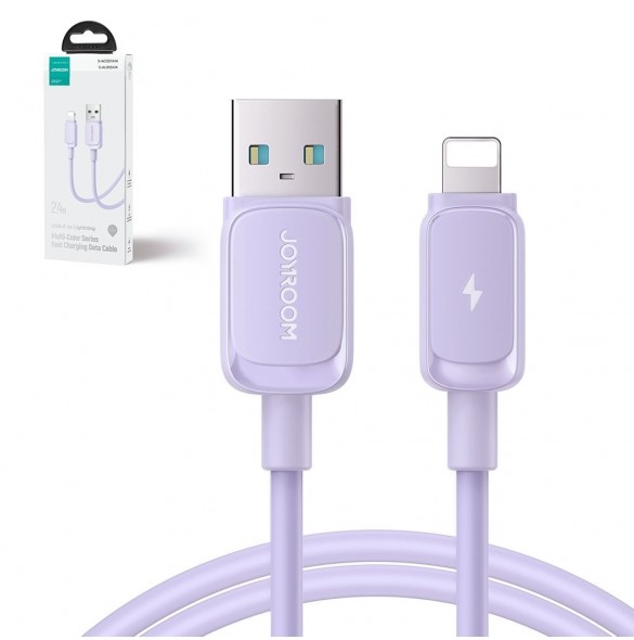 Lightning - USB 2.4A-kabel 1.2m Joyroom S-AL012A14 - lila