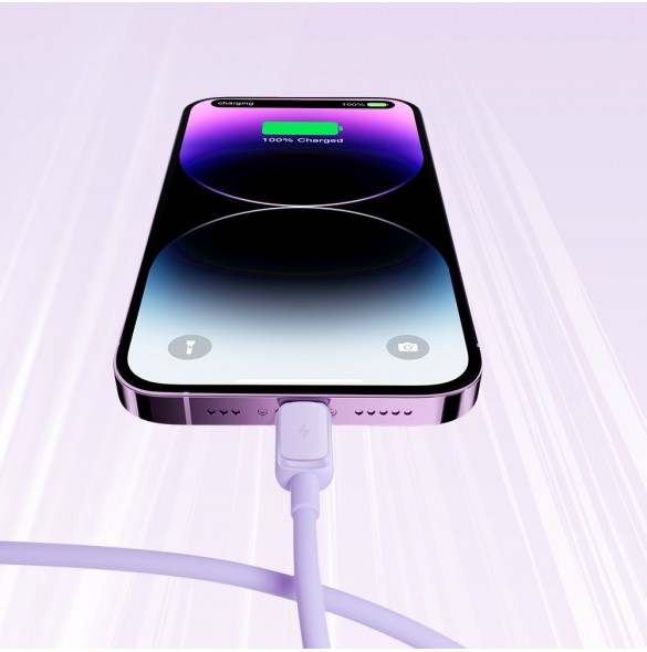 Lightning - USB 2.4A-kabel 1.2m Joyroom S-AL012A14 - lila
