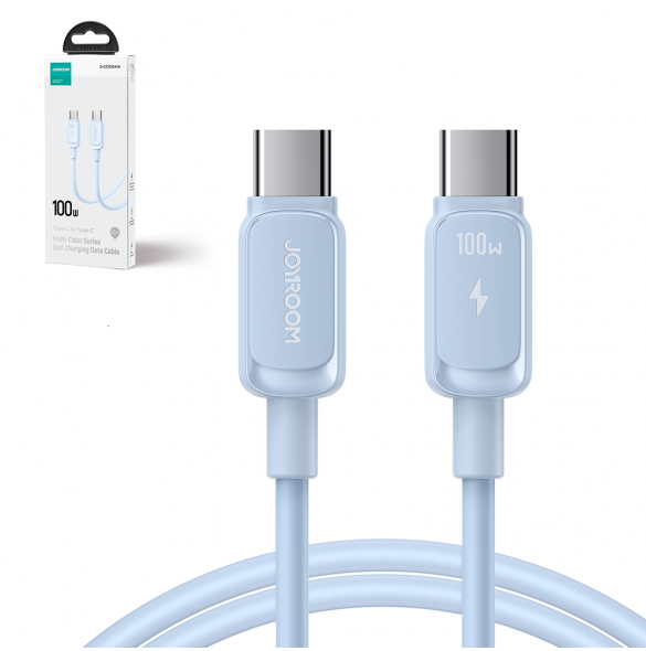 USB C - USB C-kabel 100W 1,2 m Joyroom S-CC100A14 - Blå