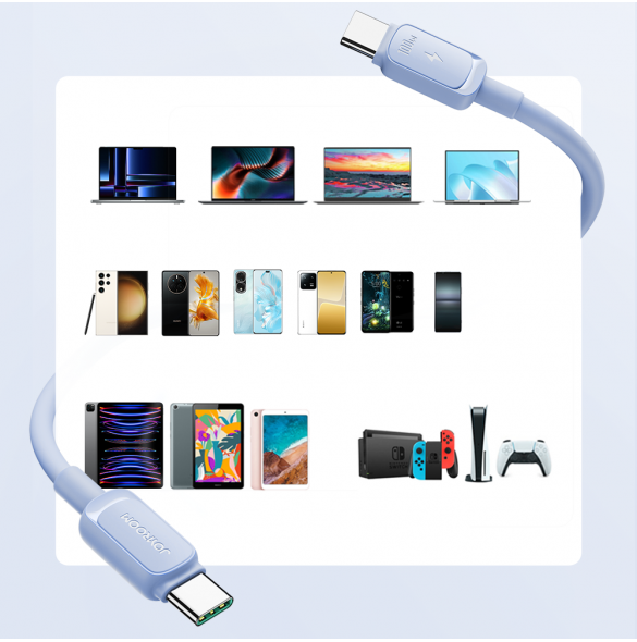 USB C - USB C-kabel 100W 1,2 m Joyroom S-CC100A14 - Blå