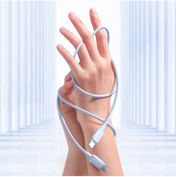 USB C - USB C-kabel 100W 1,2 m Joyroom S-CC100A14 - Blå