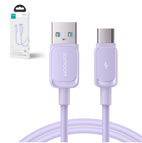 USB-kabel - USB C 3A 1,2 m Joyroom S-AC027A14 - lila