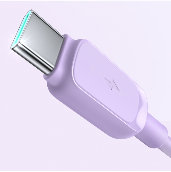 USB-kabel - USB C 3A 1,2 m Joyroom S-AC027A14 - lila